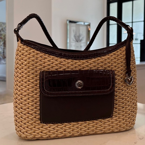 Brighton Handbags - Brighton Woven and Leather purse